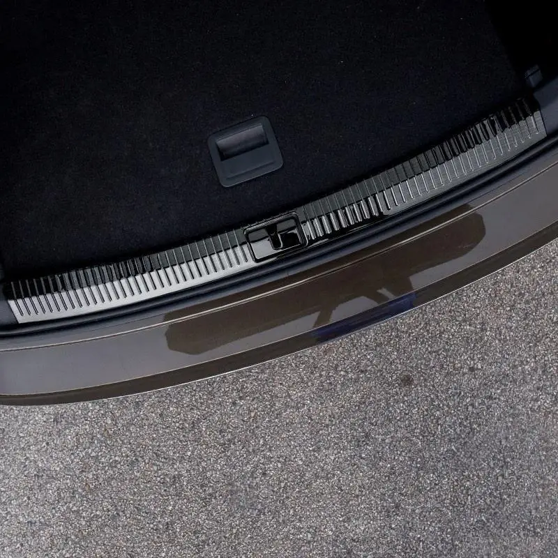 

Trunk Rear Panels Foot Pedal exterior Excent decorative sticker strip car styling accessory parts 17 FOR Volkswagen Tiguan L