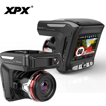 Dash cam XPX G565-STR Car dvr 3 in 1 GPS Radar Dvr  Car DVR Car camera Full HD 1296P G-srnsor Video recorder with antiradar