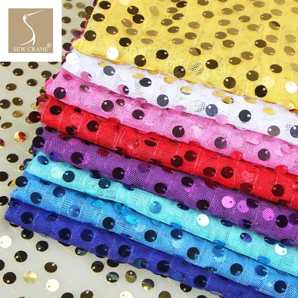 150cm Width Sparkling Sequins Fabric Fashion Dress Rose Gold Sequins