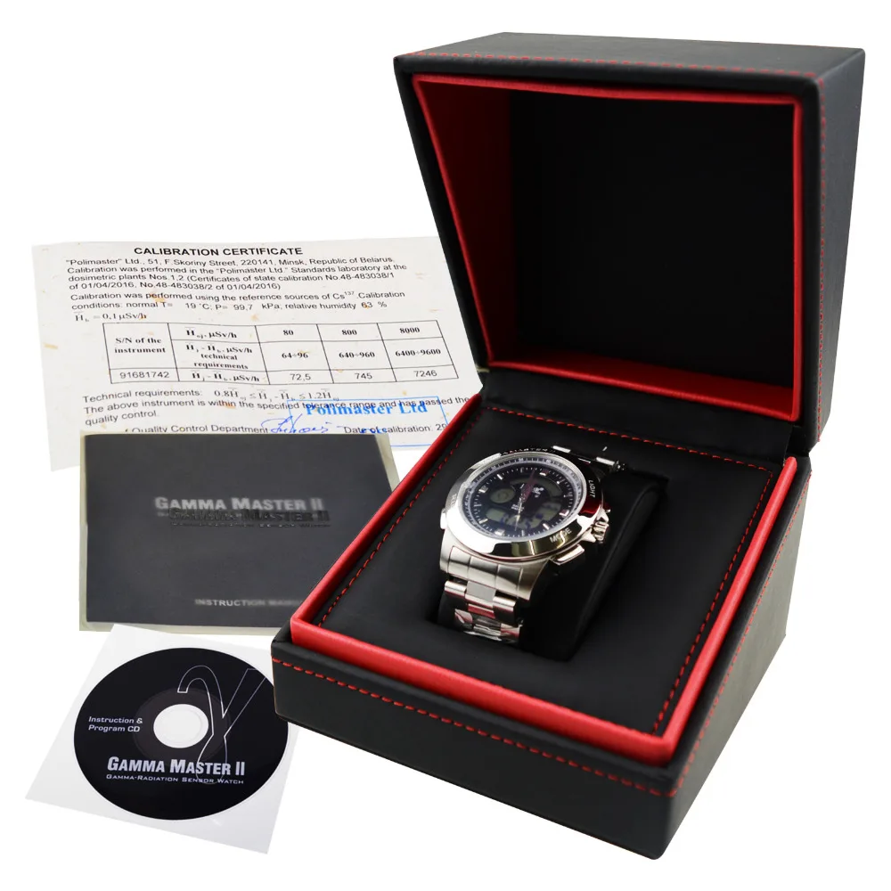 PM1208M Gamma Master II, Radiação Relógio, Calibrado