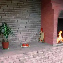 10 шт. пластиковые формы кирпича для бетон гипс каменный цемент стены плитка "Грузинский кирпич"