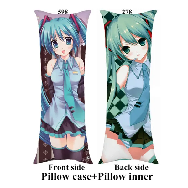 New Arrival Anime Hatsune Miku girl long body Pillow within inner