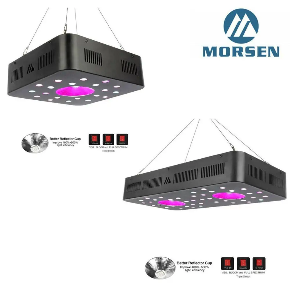 

Morsen Apollo Series 600W 1200W COB Grow Light Full Spectrum Hydroponics Indoor Plant Veg Bloom