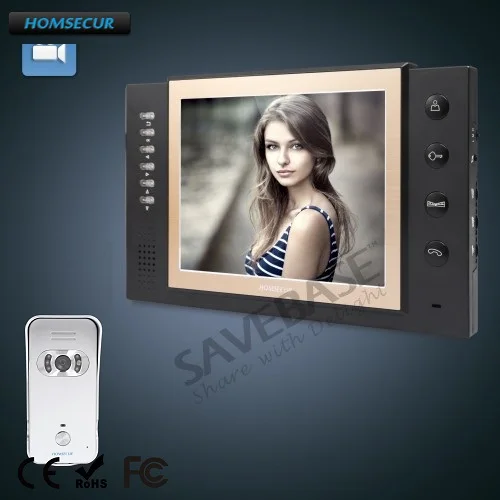 

HOMSECUR 8" Video Door Entry Security Intercom+Intra-monitor Audio Intercom 1C1M RU Warehouse TM801R-B+TC021-S