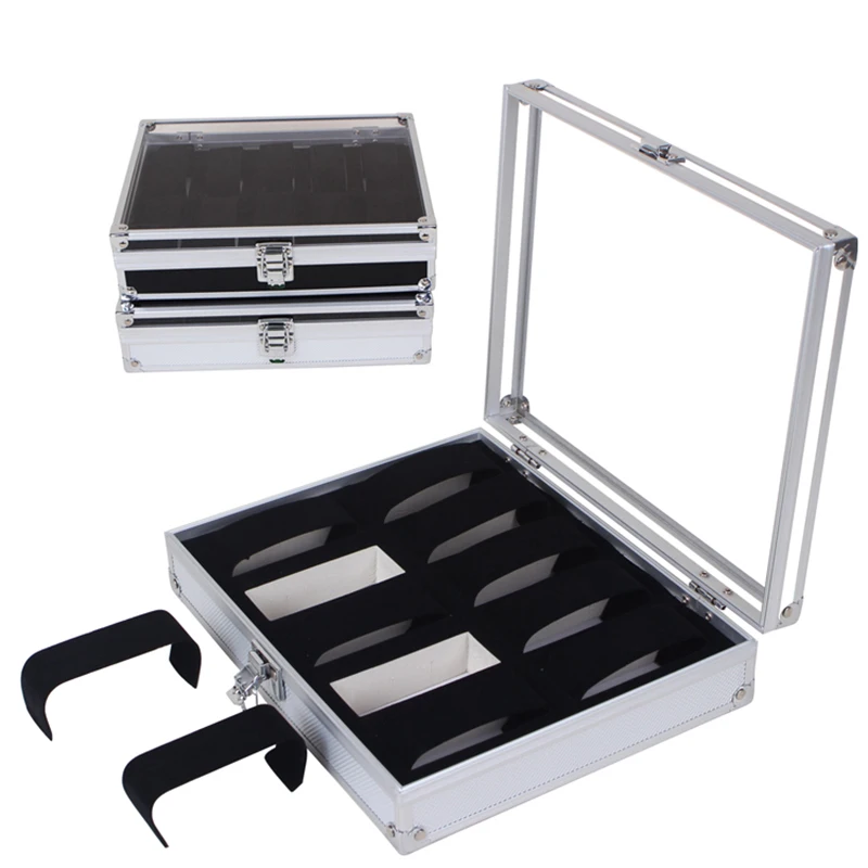 ZLIMSN 10 Grid Watch Case Insert Slots Jewelry Watches Display Storage