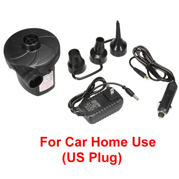 US Plug Надувной насос, электрический надувной матрас, насос для кемпинга, автомобильный воздушный компрессор, портативный насос для быстрого наполнения, воздушный насос для домашнего использования автомобиля - Название цвета: US Plug