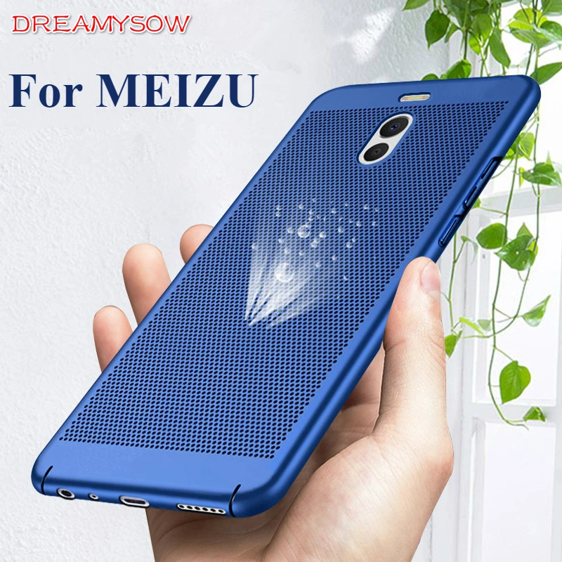 

Heat Dissipation Hard PC Cases For Meizu 15 Pro7 Plus M6S M5 Note M3 Note Breathable Case For Meizu M5S M5C Housing Back Cover