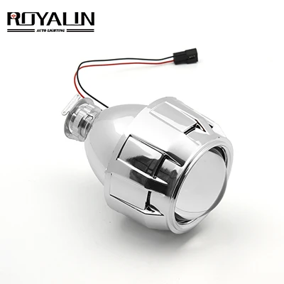 ROYALIN 2,5 дюймов мини би ксенон HID проектор фары линзы модифицированный Fit H4 H7 Автомобильная фара W/ging пистолет кожухи - Цвет: For one piece