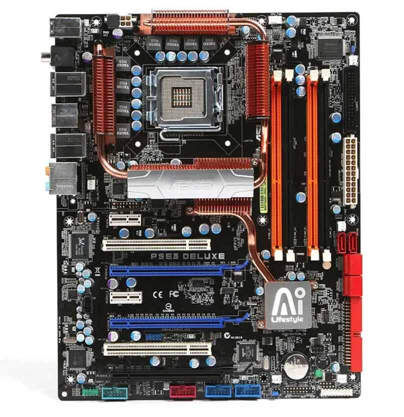 Разъем LGA 775 для ASUS P5E3 Deluxe,, используется для настольного компьютера, для Intel X38, материнская плата DDR3, USB2.0, SATA2