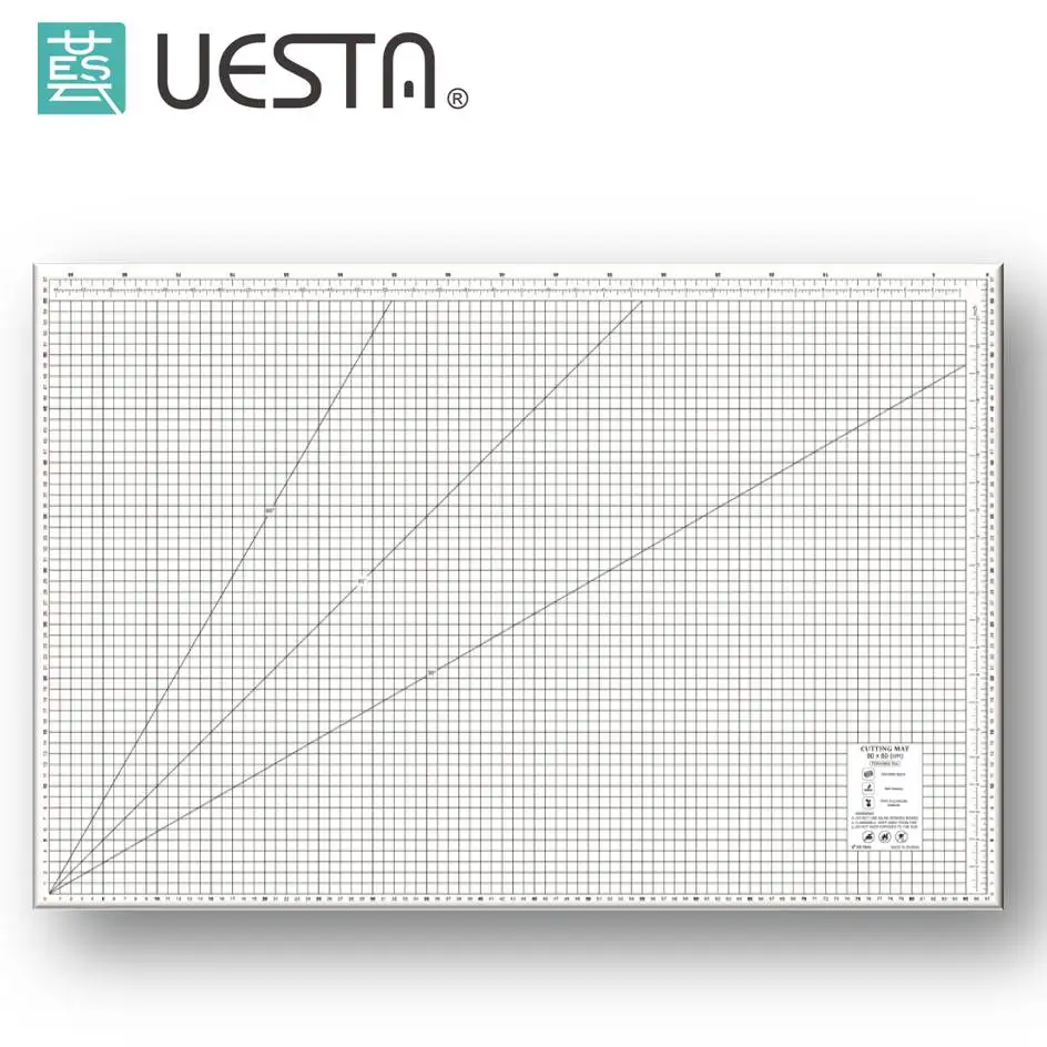 A1 размер UESTA 90x60 см сетки Экологичные самовосhealing вающиеся коврики для резки - Цвет: A1 White