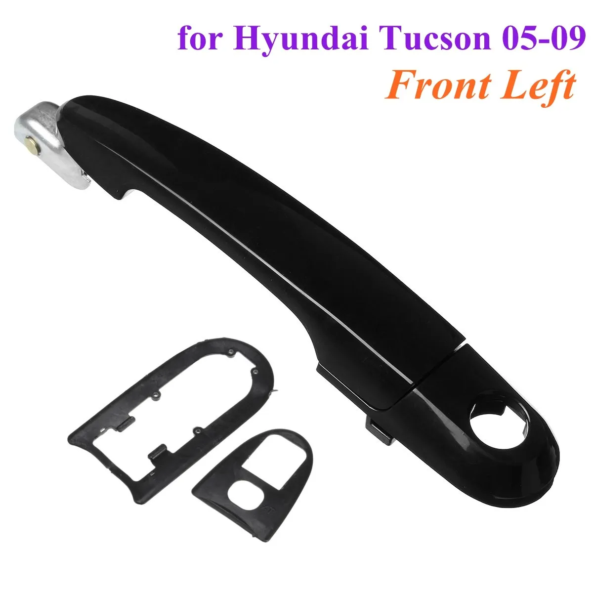 Новый передний левый черный экстерьер снаружи дверной ручки для Hyundai Tucson 05-09 - изображение