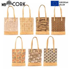 Пробковые сумки-тоут, хозяйственная сумка, сумка на плечо для ноутбука, Холщовая Сумка-тоут, эко пляжная сумка-406
