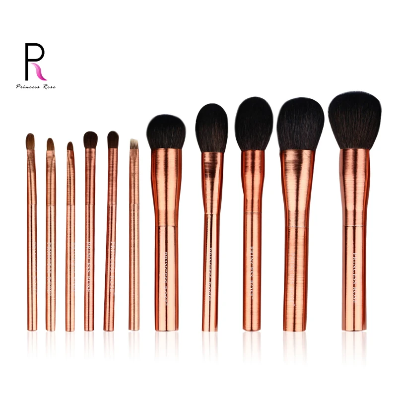 Princess Rose Professional 11pcs Rose Gold Makeup Brushes Set Goat Horse Hair Make Up Brush Pincel Maquiagem Pinceis Brochas Princess Rose Professional 11pcs Rose Gold Makeup Brushes Set Goat Horse Hair Make Up Brush Pincel Maquiagem Pinceis Brochas
