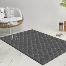 Else Nordec черно-белый ikat скандинавский геометрический 3d принт Противоскользящий килим моющийся декоративный килим Площадь Ковер богемный ковер