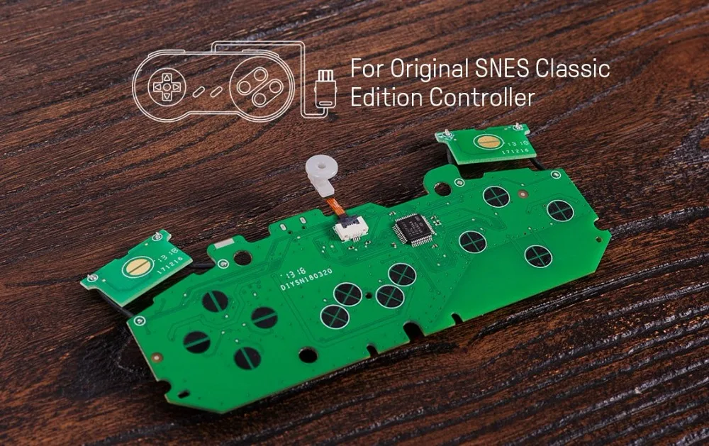 8BitDo Mod Kit for SNES/SF-C Classic Edition Controller DIY SNES Classic Controller to Bluetooth Gamepad 8BitDo Mod Kit for SNES/SF-C Classic Edition Controller DIY SNES Classic Controller to Bluetooth Gamepad