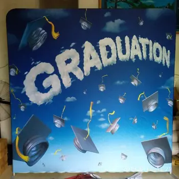

stand with double sided print pillow cover fabric backdrop for graduation season
