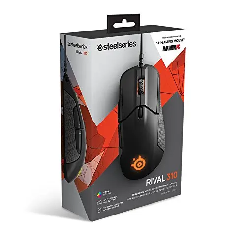 Игровая мышь SteelSeries Rival 310-12000 CPI TrueMove3 Оптический сенсор-кнопки переключения-RGB Освещение - Цвет: With retail box