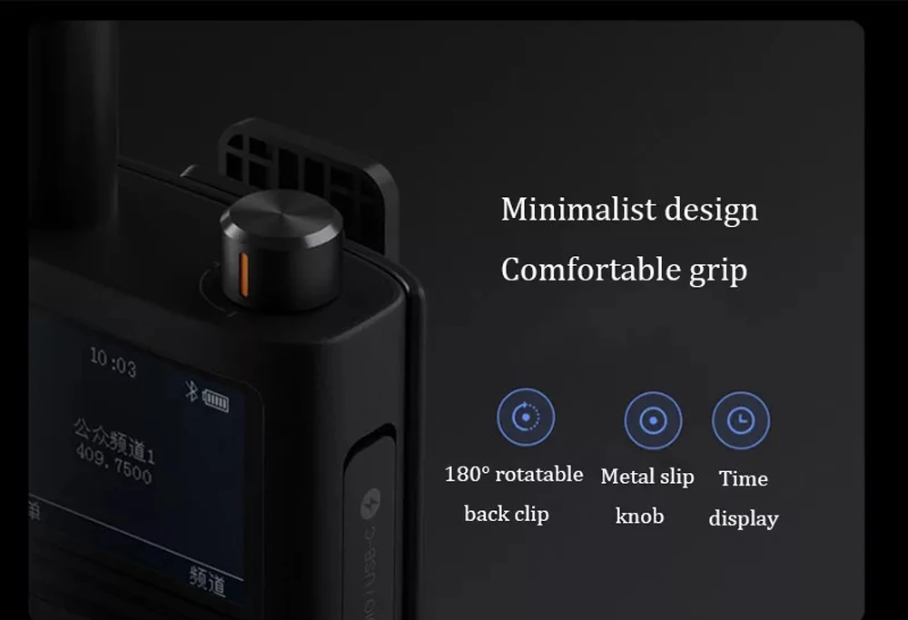 Оригинальный Xiaomi Mijia Walkie Talkie 2 5 W УФ двухдиапазонного радио IP65 Водонепроницаемый 13 дней в режиме ожидания переговорные местоположение