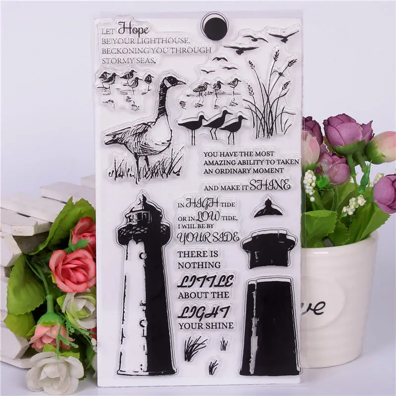 

DLKSDIY Cartoon animal goose duck Transparent Clear Stamp DIY Silicone Seals Scrapbooking / Card Making/Photo Album Decoration