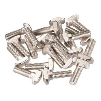 

Uxcell 20pcs/lot T-bolt M8 Thread 25Mm T-Slot Drop-In Stud Sliding Screw Bolt 40 Series Fasteners Aluminium High Quality