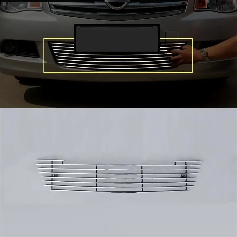 

Grille exterior promote automovil automobile trim bright sequins parts sticker strip car styling 09 10 11 FOR Nissan Sylphy