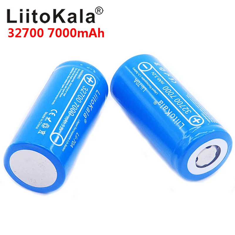 Новинка LiitoKala Lii-70A 32700 3,2 v 7000mAh lifepo4 аккумуляторная батарея 5с разрядка батарея для резервного питания фонарик