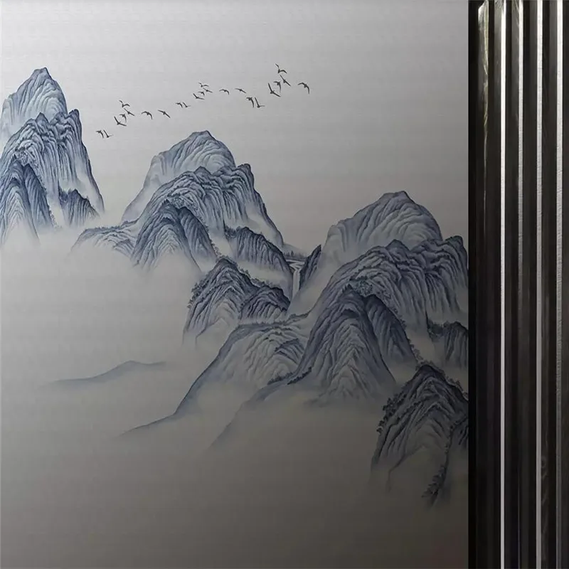 New Ink Artistry Landscape Water Wall Professional Production Mural Factory Wholesale Wallpaper Mural Poster Photo Wall New Ink Artistry Landscape Water Wall Professional Production Mural Factory Wholesale Wallpaper Mural Poster Photo Wall