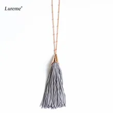 Lureme женский шикарный стиль длинное ожерелье с кисточкой кулон для женщин девочек лучший подарок(nl005591
