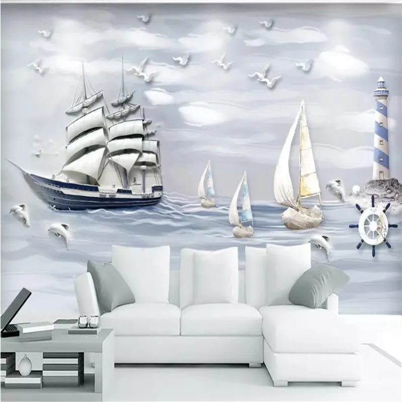 Nautical underwater world 3D background wall custom large indoor wall covering wallpaper mural 3D photo wall Nautical underwater world 3D background wall custom large indoor wall covering wallpaper mural 3D photo wall