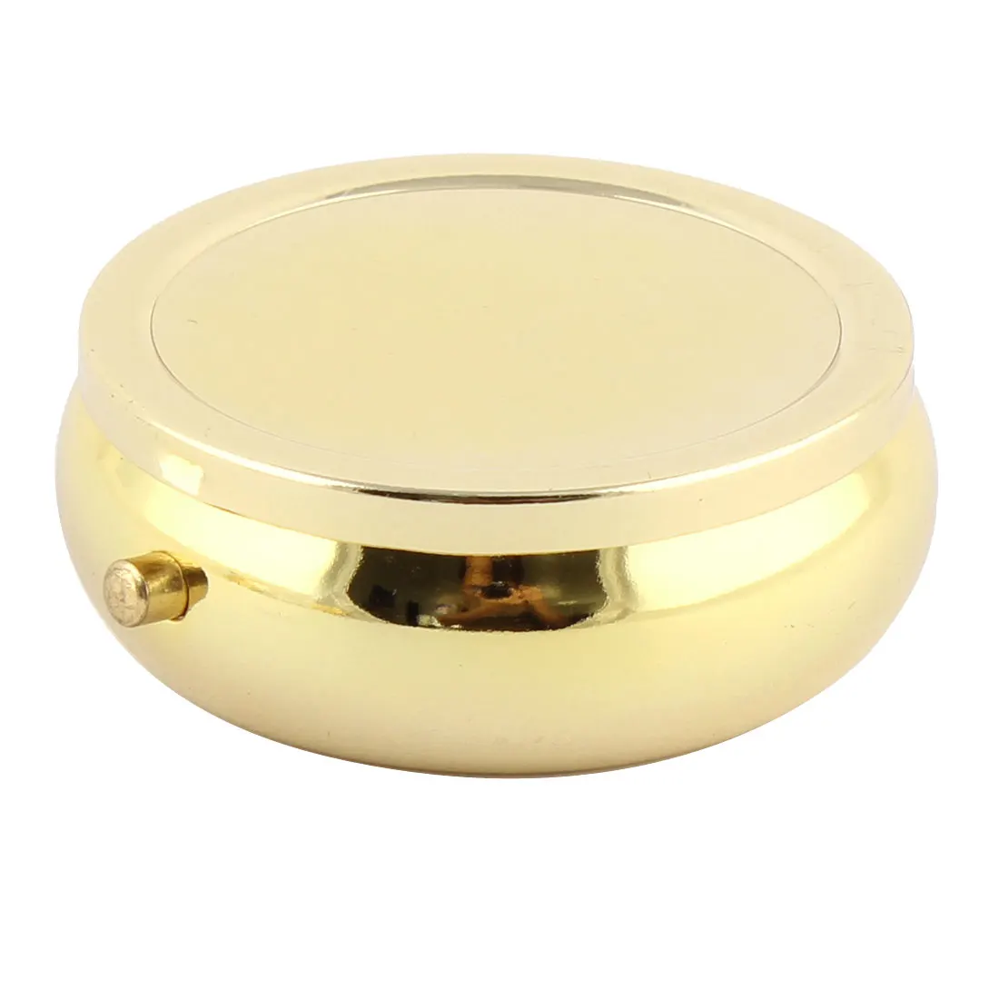 UXCELL Metal Round Shaped Mirror Moistureproof Medicine Holder Pill