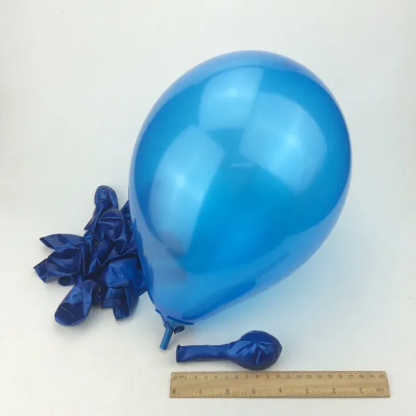 10pcs/lot 10inch 1.5g Black Pearl Latex Balloons Birthday Air Balls Inflatable Wedding Party Decoration Supplies Kids Toy globos - Цвет: Blue