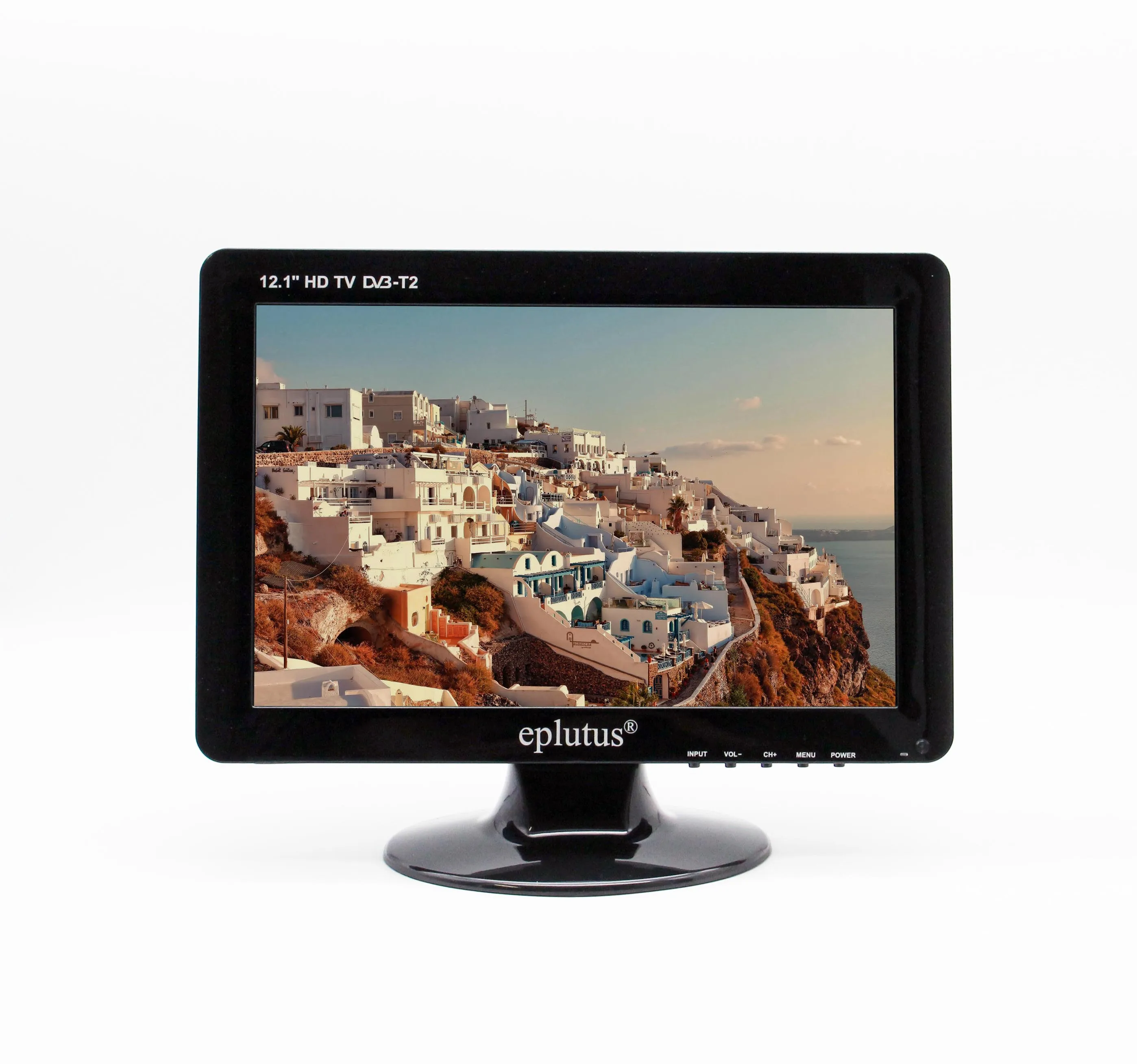 

Portable TV for car DVB-T2 Digital tuner Analog mini small auto television Eplutus EP 122T 12.1 inch MP4 USB AV HDMI