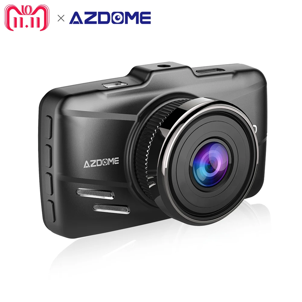 PreSale AZDOME Mini Full HD1080P Dash Cam 3-Дюймов экран Автомобильный dvr рекордер камера видео Dashcam