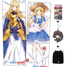 Hobby Express Dakimakura японская Otaku Waifu обнимающая наволочка для тела Alice Zuberg-SAO Alicization H3883A