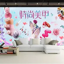 Fashion cosmetics nail shop makeup shop background wall professional production murals wholesale wallpaper custom photo wall Fashion cosmetics nail shop makeup shop background wall professional production murals wholesale wallpaper custom photo wall