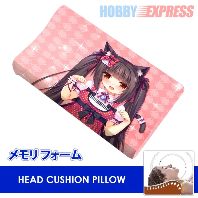 Hobby Express мягкий удобный подголовник из пены памяти аниме, Подушка-ячейки на рабочий день, Nekopara NGNL Zero Two Miku - Цвет: Nekopara