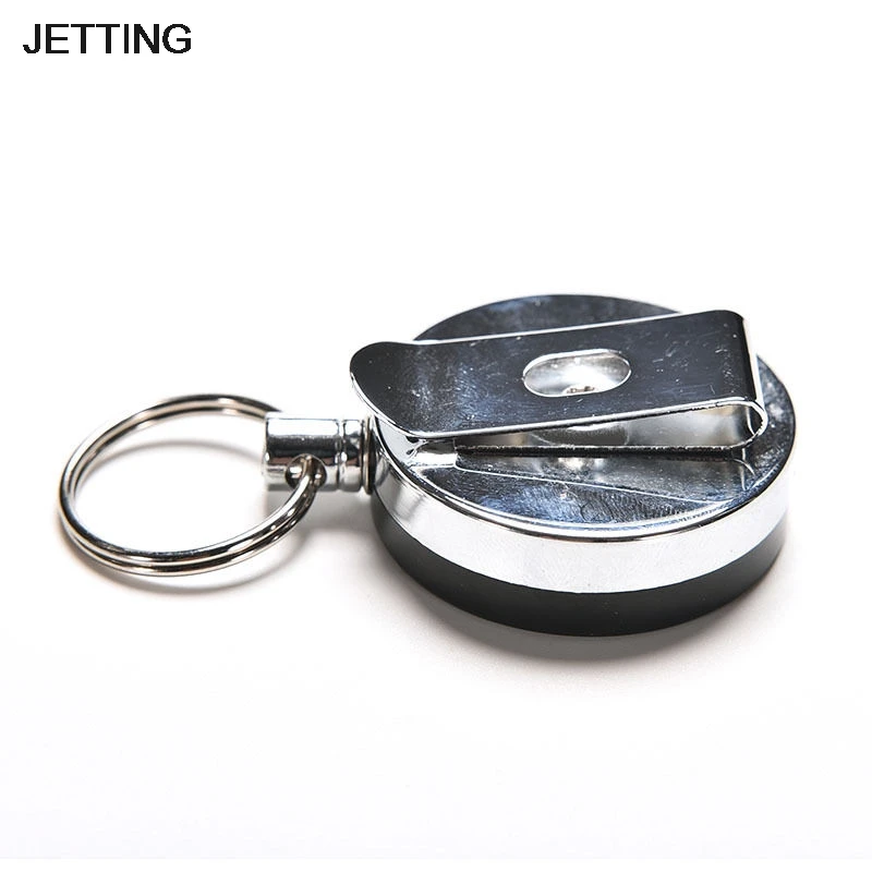 1pc Retractable Keychain Recoil Ring Pull Chain Clip Keychain key Chain