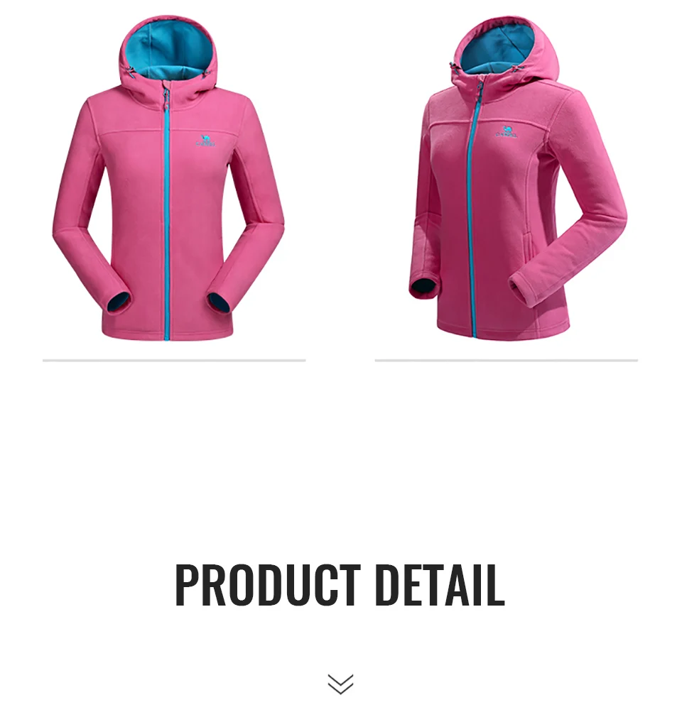 Esportes ao ar Trekking à Prova de Vento Camelo Feminino Inverno Velo Jaqueta Softshell Cabolsas Livre Caminhadas Acampamento Esqui Respirável Jaquetas 16 Cheap Jaq. caminhada