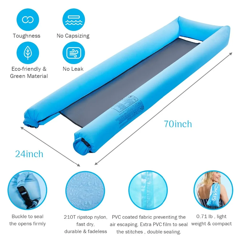 Inflatable Pool Swimming Portable Floating Lounger Chair Water Hammock Beach Camping Sofa Bed Water Lounge for Adults & Kids Inflatable Pool Swimming Portable Floating Lounger Chair Water Hammock Beach Camping Sofa Bed Water Lounge for Adults & Kids