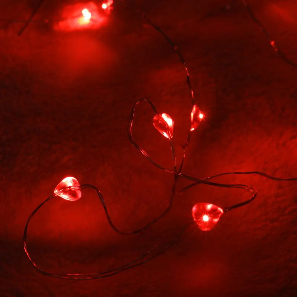 orl13010 heart shape string light home decoration