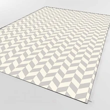 Серый Белый аутентичная коробка геометрический 3d узор печать Нескользящая микрофибра Гостиная декоративный современный моющийся коврик