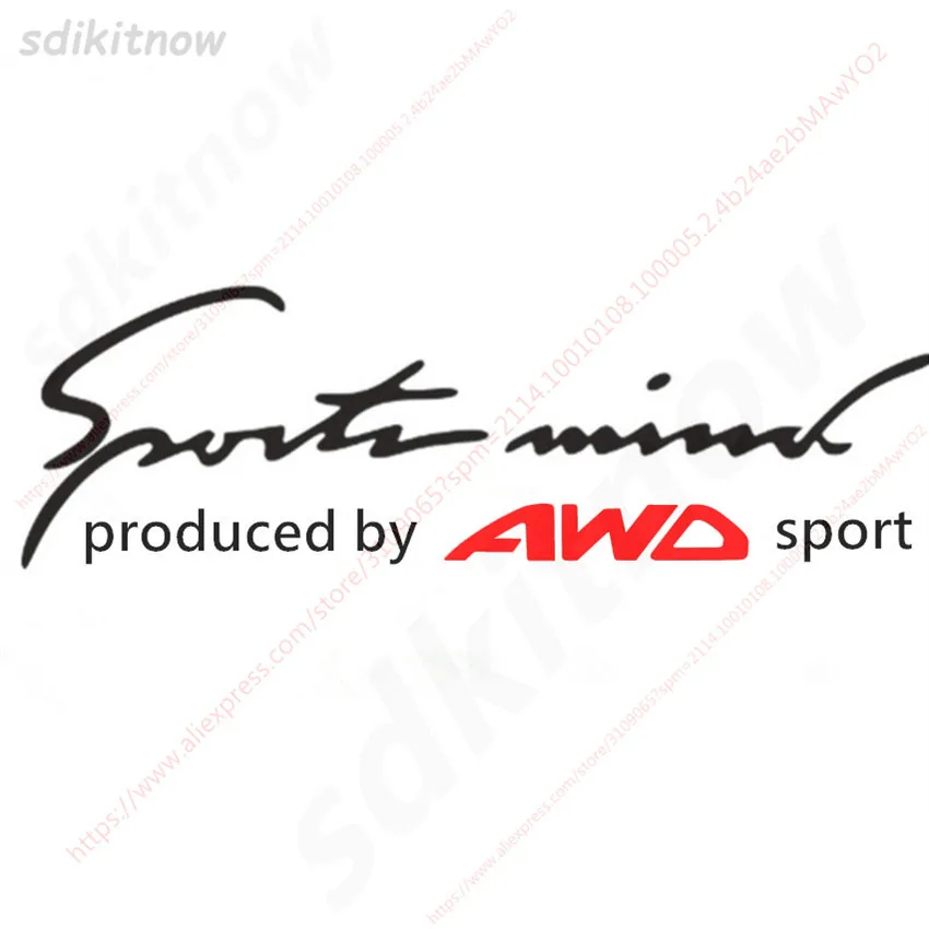 

AWD SUV Sports Decal Car Window Sticker Styling For Benz BMW Subaru mazda Hyundai Citroen Audi Peugeot Opel Renault Ford Toyota