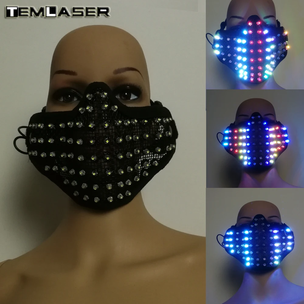 Buy Free shipping Colorful LED Masks Hero Face Guard