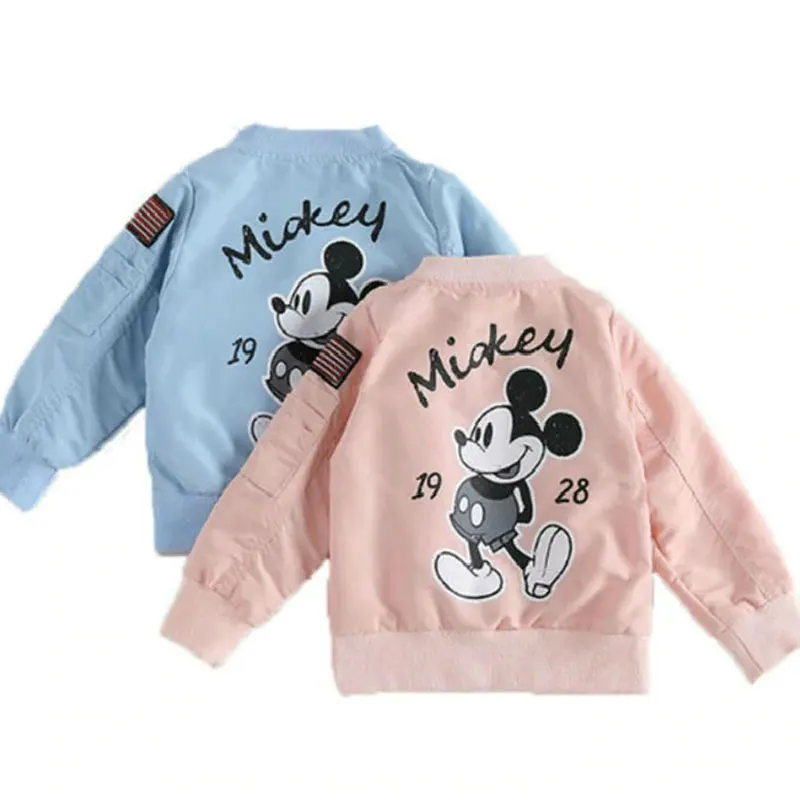

2018 New Clothing for Baby Girls Boys Spring Coat Cartoon Animal Printed Flight Jacket Autumn Kids Outerwear Children Clothes