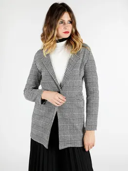 

COVERI Collection Coat Plaid