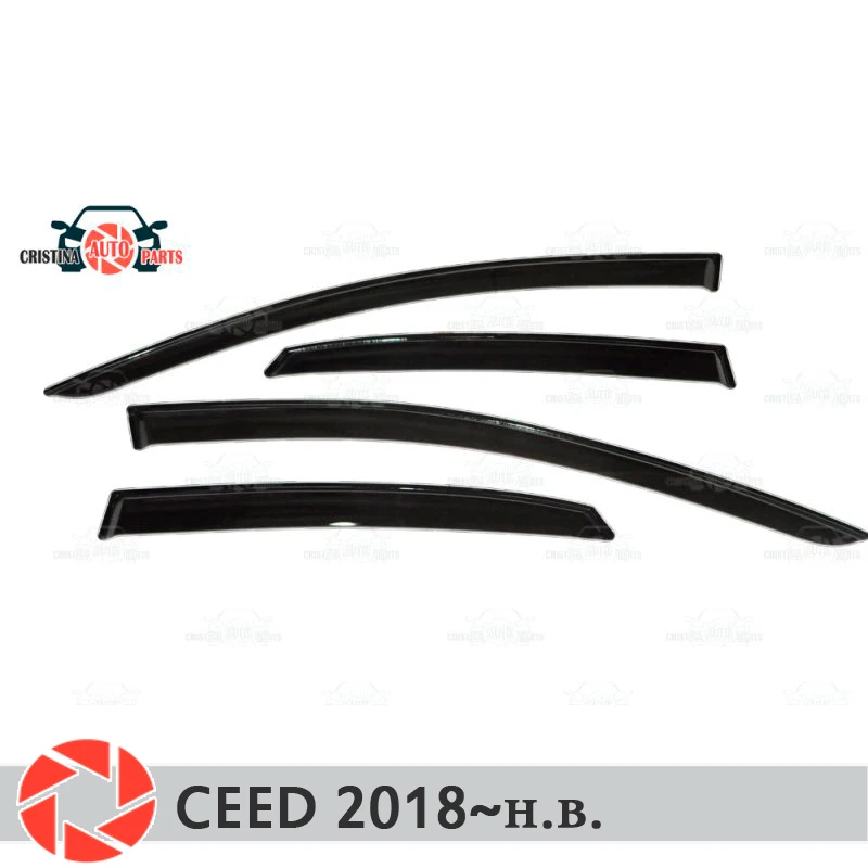 Оконный дефлектор для Kia Ceed 2018 ~ 2019 от дождя защита грязи украшение стайлинга