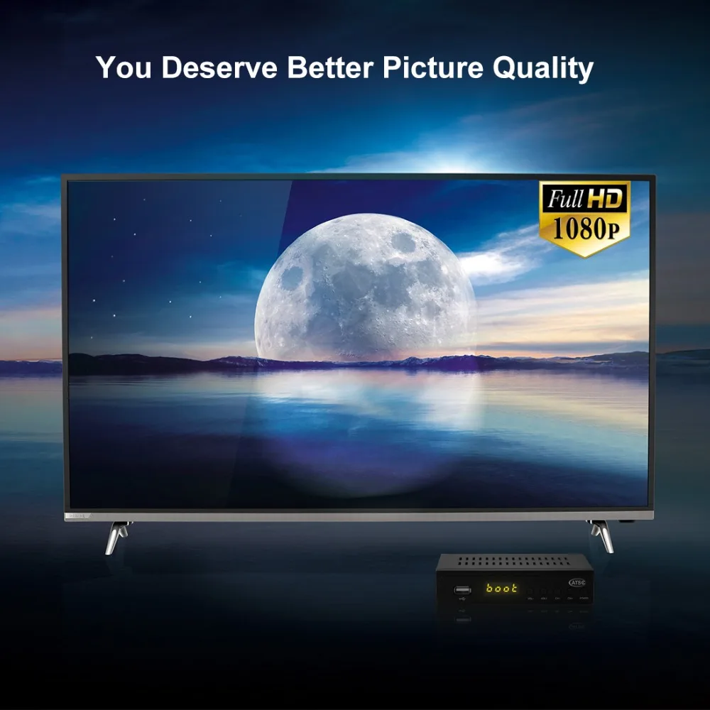 Leelbox цифровой преобразователь для аналогового ТВ 1080P ATSC конвертеры с записью