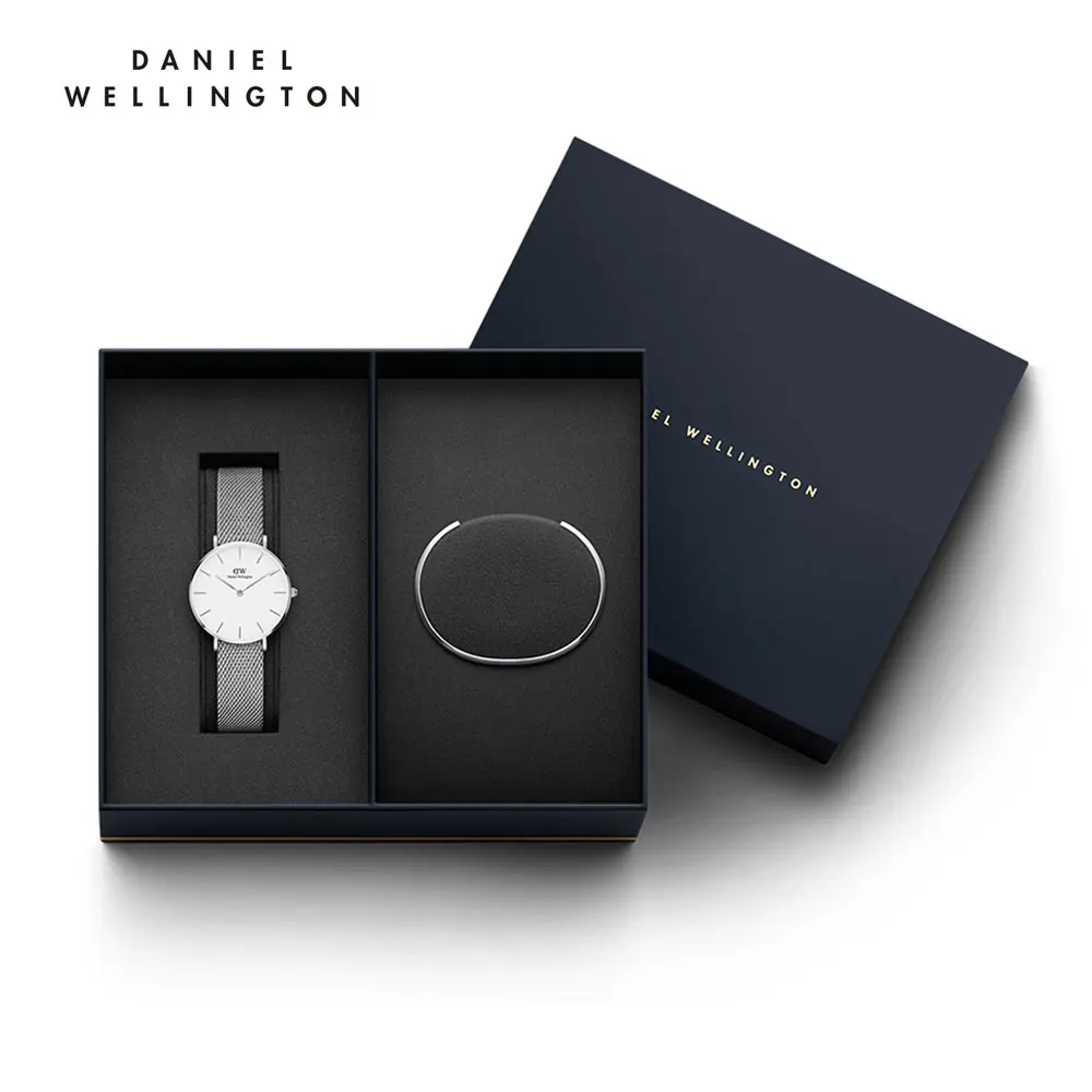 Женские наручные часы Daniel Wellington Classic Petite Sterling 32 мм + браслет Bracelet размер S|Женские
