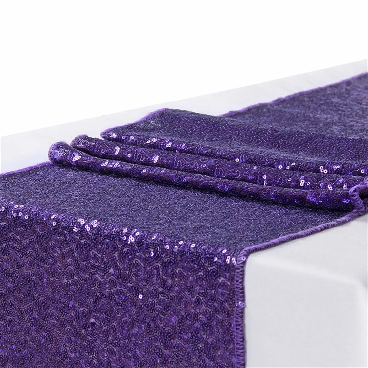 Diy Sequin Satin Table Runner Glitter Tablecloth Bar Wedding Party Diy Sequin Satin Table Runner Glitter Tablecloth Bar Wedding Party Banquet Venue Decoration Accessories Textiles 30x275cm