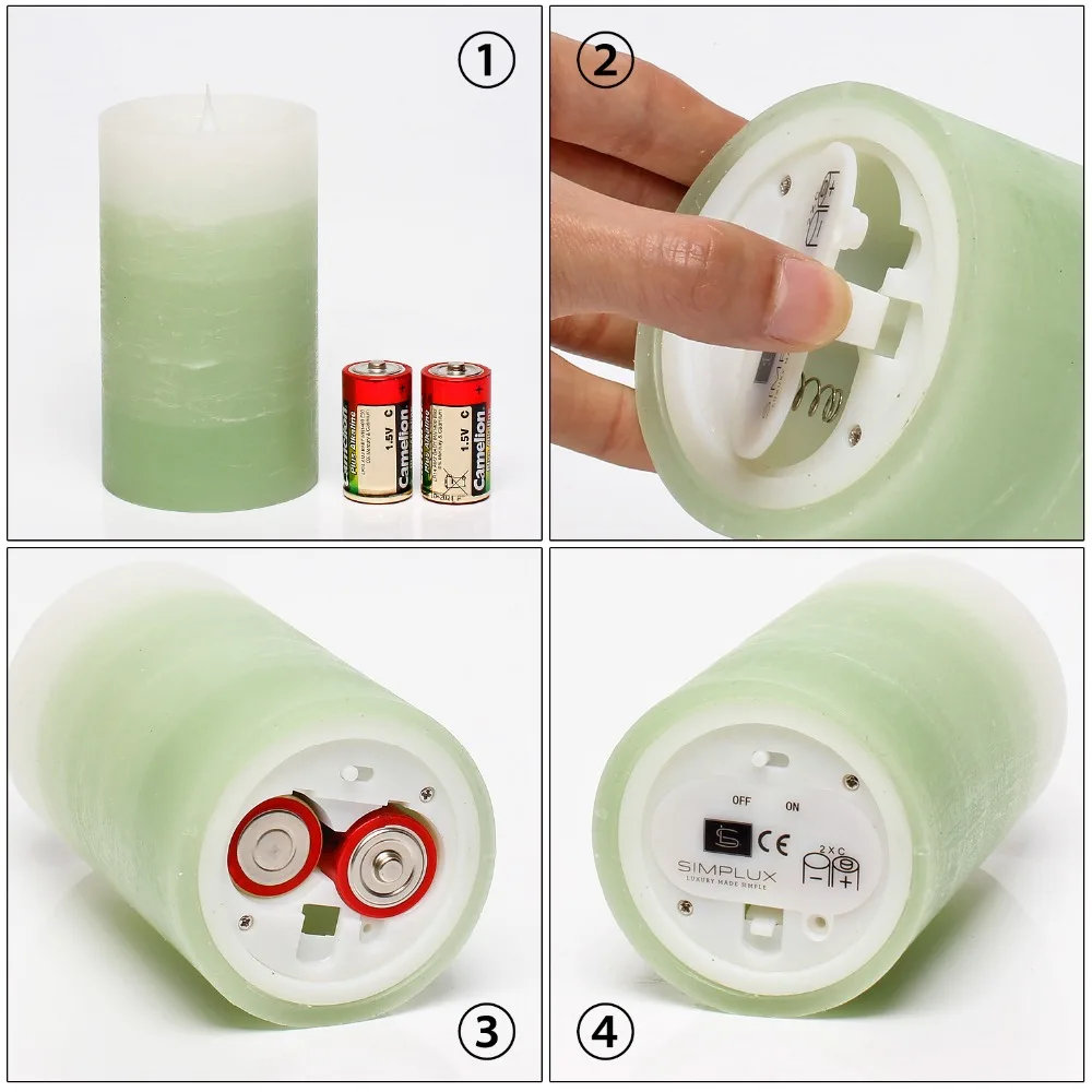 yk13011 flameless led candle battery operated candle